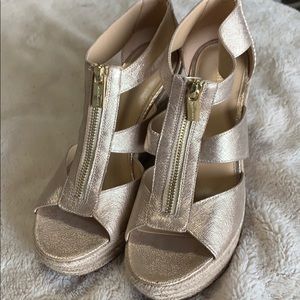 Michael Kors Espadrille Wedge Gold